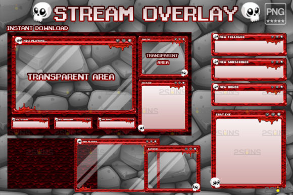 Download Kawaii Twitch Overlay Package Stream - Stream Collection