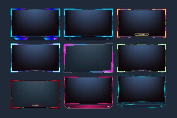 Download Live Streaming Frame Collection Vector - Stream Collection