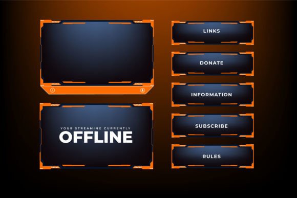 Download Streaming Overlay Screen Frame Vector - Stream Collection