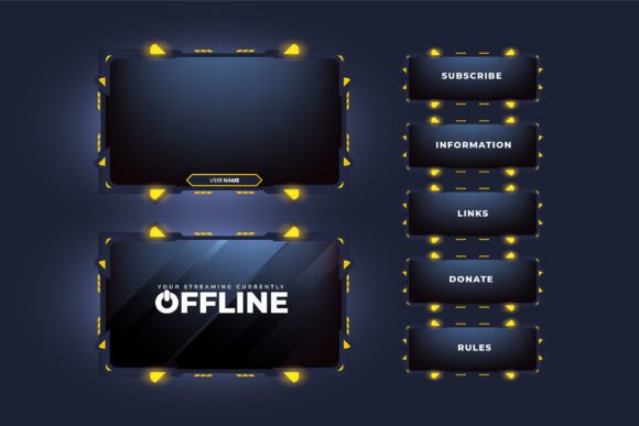 Download Stream Overlay Vector for Screen Panel - Stream Collection