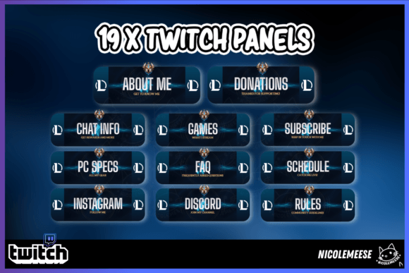 Download Lol Twitch Panels Streaming Overlays - Stream Collection