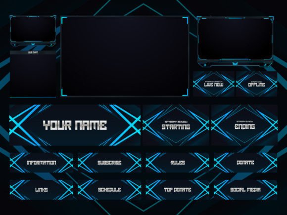 Download Twitch Overlay Live Stream Set - Stream Collection