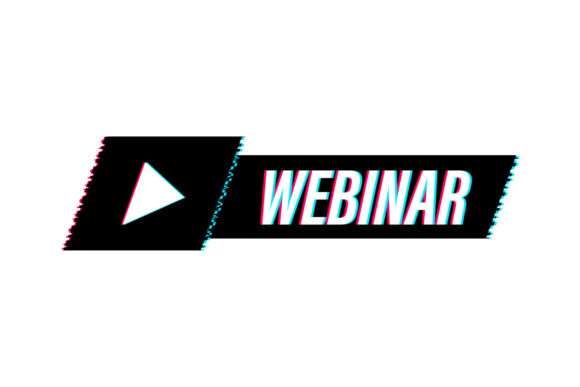 Download Live Webinar Button, Glitch Icon. - Button Collection