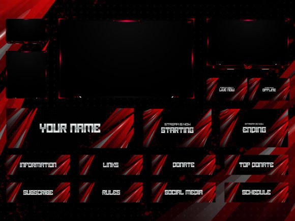 Download Twitch Overlay Live Stream Set - Stream Collection