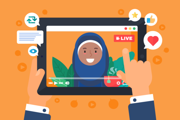 Download Arabian Female Web Streamer Concept - Stream Collection