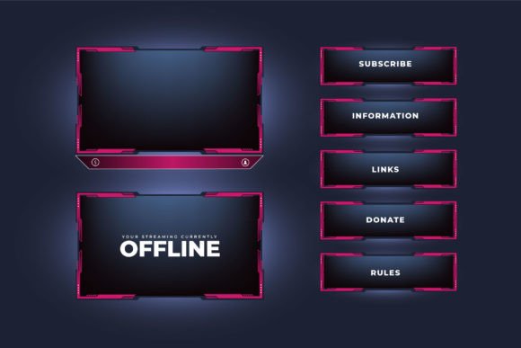 Download Futuristic Stream Screen Border Vector - Stream Collection