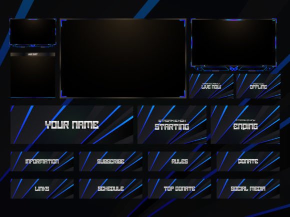 Download Twitch Overlay Live Stream Set - Stream Collection