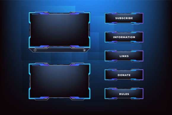 Download Streaming Screen Panel Border Design - Stream Collection