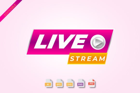 Download Live Streaming Icon 3D PNG Vector Pink - Stream Collection