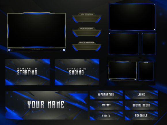 Download Twitch Overlay Live Stream Set - Stream Collection