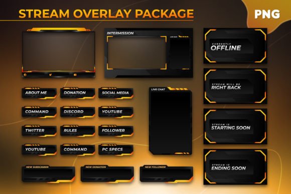 Download A Premium Twitch Stream Overlay Package - Stream Collection