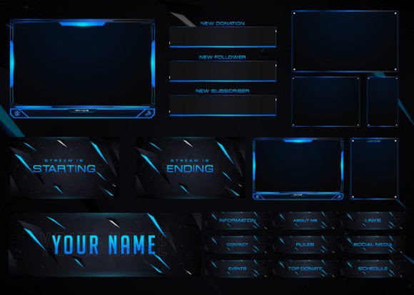 Download Twitch Overlay Live Stream Set - Stream Collection