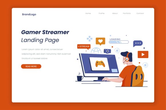 Download Game Streamer Illustration Design - Stream Collection