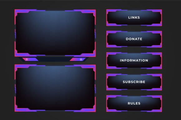 Download Live Streaming Frame Decoration Vector - Stream Collection