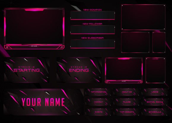 Download Twitch Overlay Live Stream Set - Stream Collection
