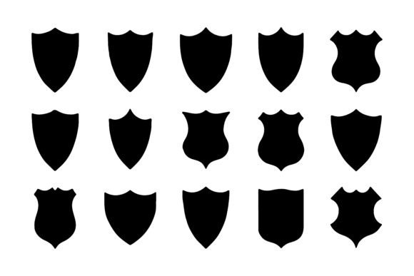 Download Set of Shield Silhouettes Pack - Silhouette Collection