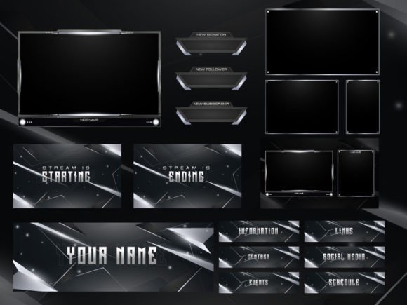 Download Twitch Stream Overlays Package - Stream Collection