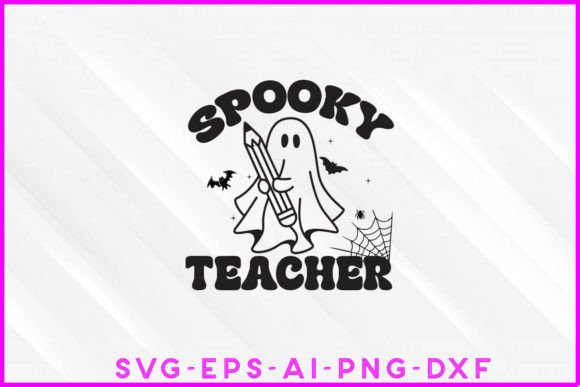 Download Spooky Teacher Halloween Design Tee - Premium Resources