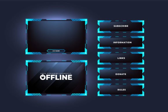 Download Futuristic Streaming Overlay Frame - Stream Collection